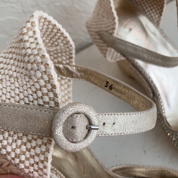 le silla Crystal espadrille peep toe wedges - Picture 5 of 13